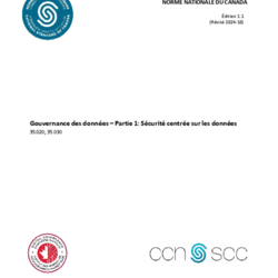 CAN/DGSI 100-1, Gouvernance des données – Partie 1: Sécurité centrée sur les données thumbnail icon