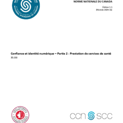 CAN/DGSI 103-2, Confiance et identité numérique – Partie 2 : Prestation de services de santé thumbnail icon