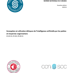 CAN/DGSI 101, Conception et utilisation éthiques de l’intelligence artificielle par les petites et moyennes organisations thumbnail icon