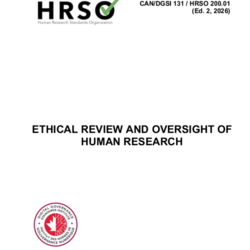 CAN/DGSI 131 / HRSO 200.01, Ethical Review and Oversight of Human Research  thumbnail icon