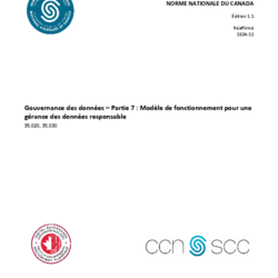 CAN/DGSI 100-7, Gouvernance des données – Partie 7 : Modèle de fonctionnement pour une gérance des données responsable thumbnail icon